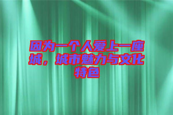 因?yàn)橐粋€(gè)人愛(ài)上一座城，城市魅力與文化特色