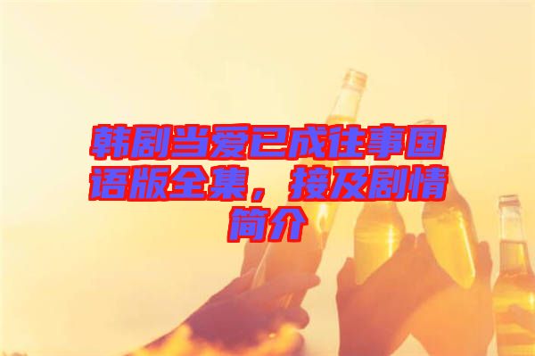 韓劇當(dāng)愛已成往事國語版全集，接及劇情簡介