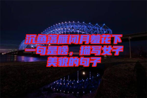 沉魚(yú)落雁閉月羞花下一句是啥，描寫(xiě)女子美貌的句子