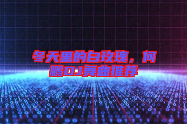 冬天里的白玫瑰，何鵬DJ舞曲推薦