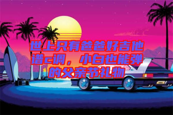 世上只有爸爸好吉他譜c調(diào)，小白也能彈的父親節(jié)禮物
