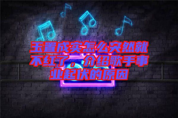 玉置成實(shí)怎么突然就不紅了，介紹歌手事業(yè)起伏的原因