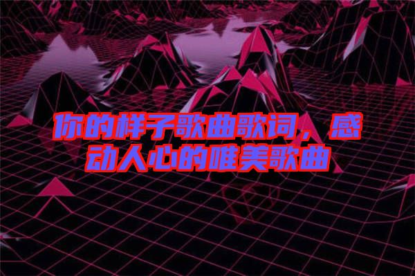 你的樣子歌曲歌詞，感動人心的唯美歌曲