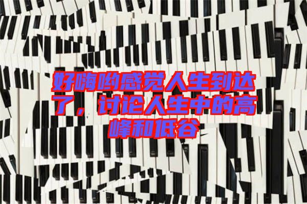 好嗨喲感覺人生到達(dá)了，討論人生中的高峰和低谷