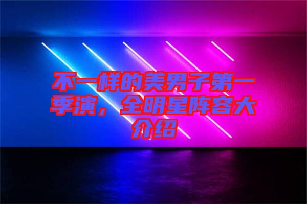 不一樣的美男子第一季演，全明星陣容大介紹