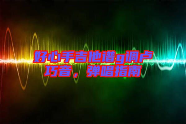 好心手吉他譜g調(diào)盧巧音，彈唱指南