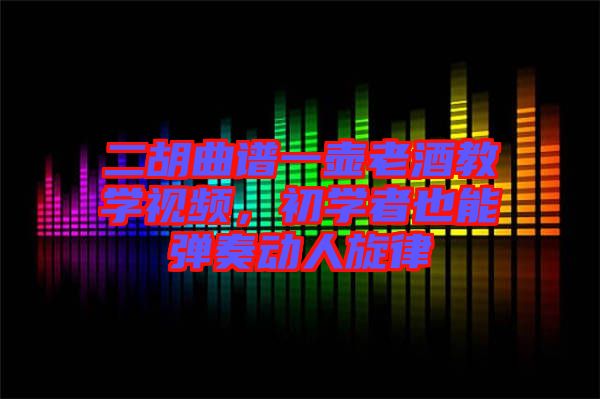 二胡曲譜一壺老酒教學視頻，初學者也能彈奏動人旋律