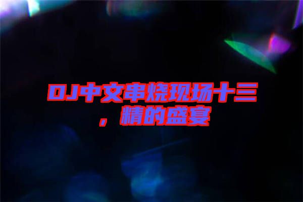 DJ中文串燒現(xiàn)場十三，精的盛宴