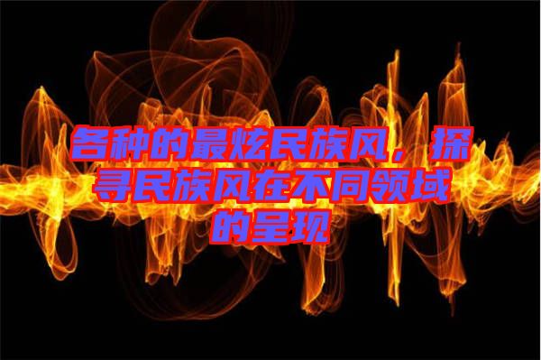 各種的最炫民族風(fēng)，探尋民族風(fēng)在不同領(lǐng)域的呈現(xiàn)