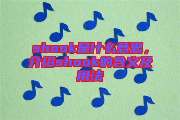 shook是什么意思，介紹shook的含義及用法