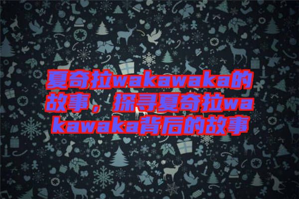 夏奇拉wakawaka的故事，探尋夏奇拉wakawaka背后的故事