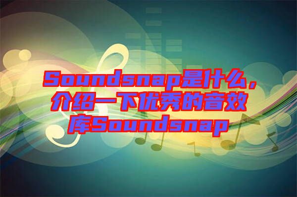 Soundsnap是什么，介紹一下優(yōu)秀的音效庫Soundsnap