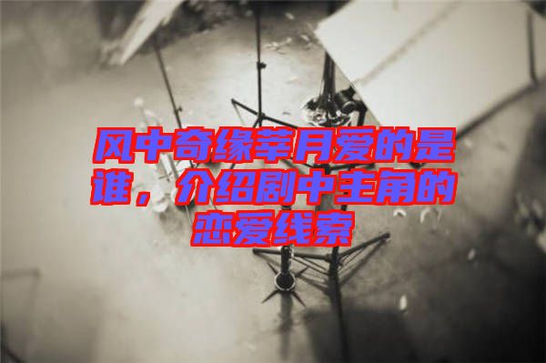 風(fēng)中奇緣莘月愛的是誰，介紹劇中主角的戀愛線索