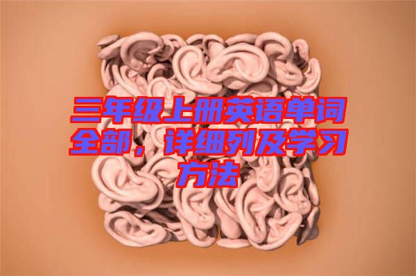 三年級上冊英語單詞全部，詳細(xì)列及學(xué)習(xí)方法