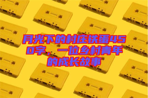 月光下的村莊鐵蛋450字，一位鄉(xiāng)村青年的成長故事