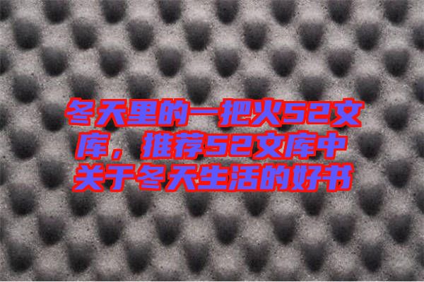 冬天里的一把火52文庫，推薦52文庫中關(guān)于冬天生活的好書