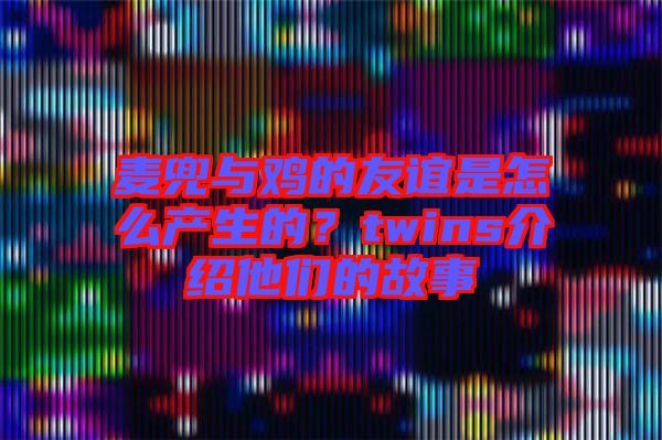 麥兜與雞的友誼是怎么產(chǎn)生的？twins介紹他們的故事