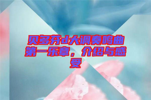 貝多芬d大調(diào)奏鳴曲第一樂章，介紹與感受