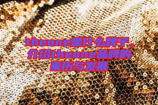 theone是什么牌子，介紹theone品牌的來歷與發(fā)展