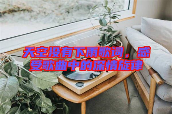 天空沒有下雨歌詞，感受歌曲中的深情旋律