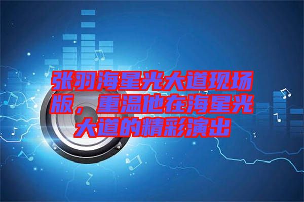 張羽海星光大道現(xiàn)場版，重溫他在海星光大道的精彩演出