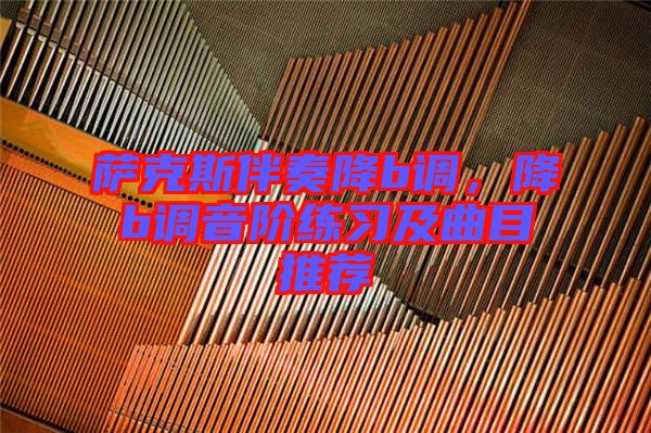 薩克斯伴奏降b調(diào)，降b調(diào)音階練習(xí)及曲目推薦