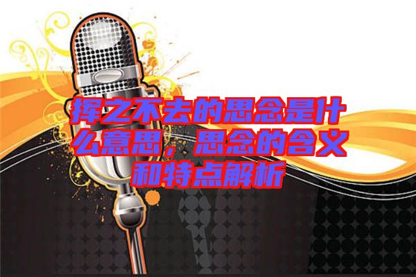 揮之不去的思念是什么意思，思念的含義和特點解析