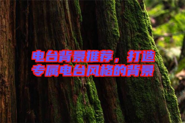 電臺背景推薦，打造專屬電臺風(fēng)格的背景