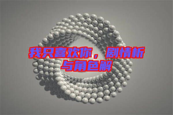 我只喜歡你，劇情析與角色解