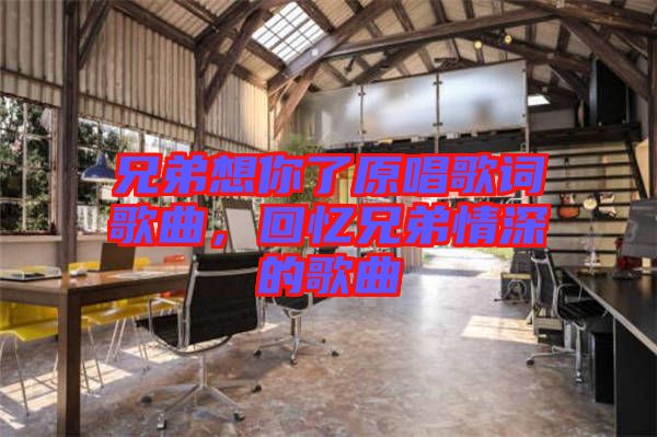 兄弟想你了原唱歌詞歌曲，回憶兄弟情深的歌曲