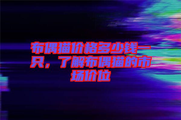 布偶貓價格多少錢一只，了解布偶貓的市場價位