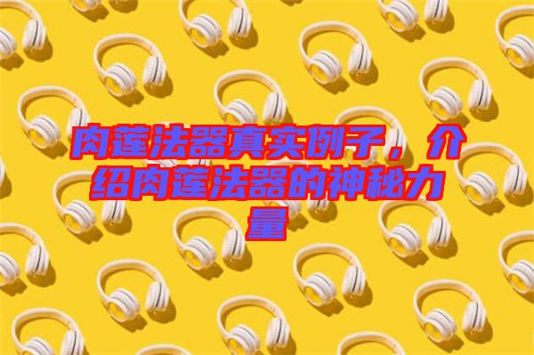 肉蓮法器真實例子，介紹肉蓮法器的神秘力量