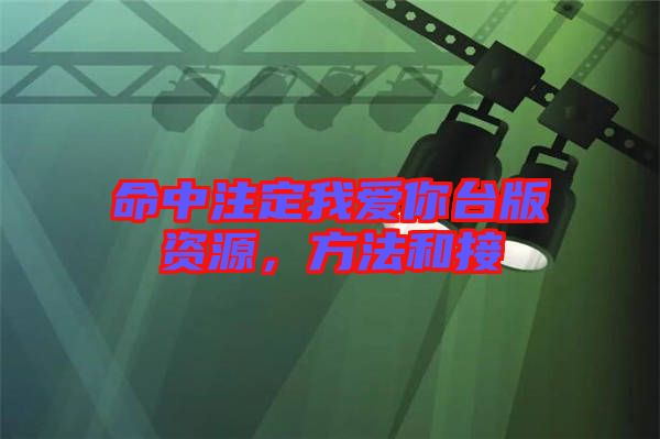 命中注定我愛你臺(tái)版資源，方法和接