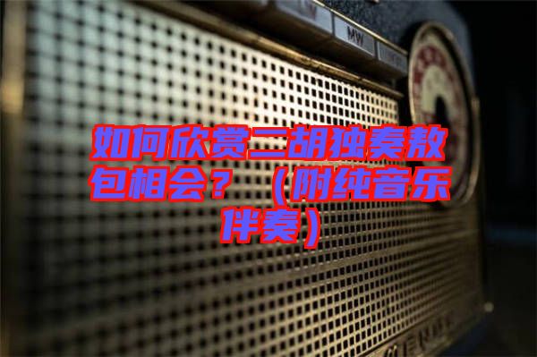 如何欣賞二胡獨奏敖包相會？（附純音樂伴奏）