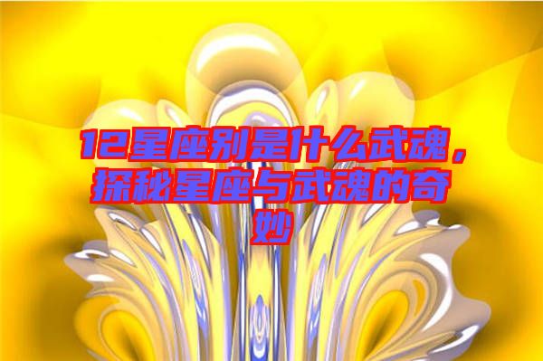 12星座別是什么武魂，探秘星座與武魂的奇妙