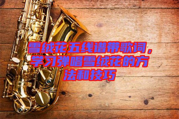 雪絨花五線譜帶歌詞，學習彈唱雪絨花的方法和技巧