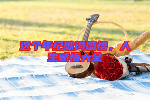 這個(gè)年紀(jì)歌詞感悟，人生感悟大全