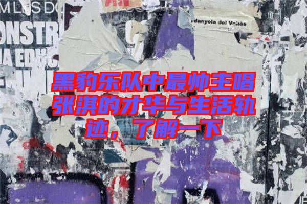 黑豹樂(lè)隊(duì)中最帥主唱張淇的才華與生活軌跡，了解一下