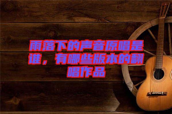 雨落下的聲音原唱是誰，有哪些版本的翻唱作品