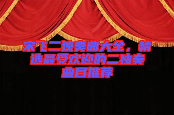 宋飛二獨奏曲大全，精選最受歡迎的二獨奏曲目推薦