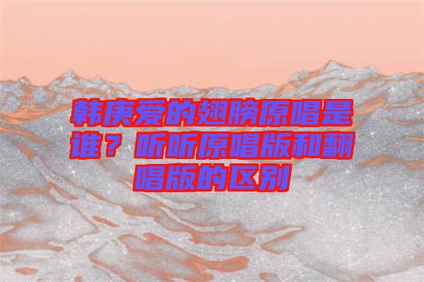 韓庚愛的翅膀原唱是誰？聽聽原唱版和翻唱版的區(qū)別