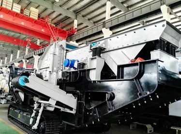 上海閔行時產80-150噸建筑垃圾移動式破碎生產線