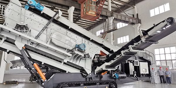 【發(fā)貨現(xiàn)場】上海東蒙DMS620C履帶移動篩分站出口俄羅斯，挑戰(zhàn)極寒天氣！助力客戶石灰石生產(chǎn)線項(xiàng)目